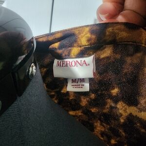 Merona Casual Dress Brown and Black